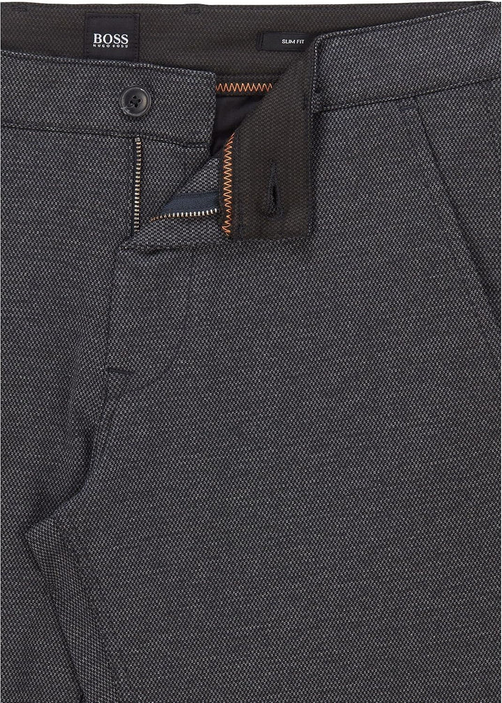 BOSS Herren Schino-Slim D Slim-Fit Hose aus elastischem Baumwoll-Satin 33 Dark Blue404, 33 Dark Blue