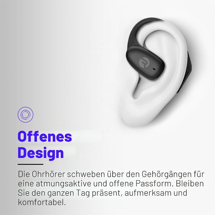 Raycon Essential Open Earbuds - True Wireless Open Ear Bluetooth 6.0 Kopfhörer, ultraleicht, Komfort