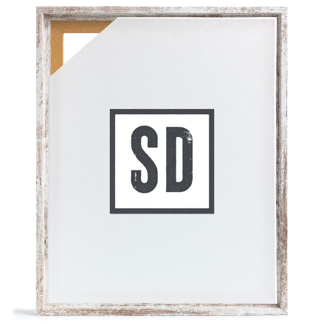 Stallmann Design Schattenfugenrahmen für Keilrahmen | 40x50 cm | Vintage | MDF Rahmen für Leinwände