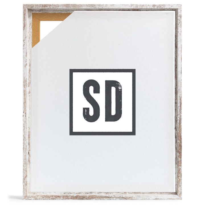 Stallmann Design Schattenfugenrahmen für Keilrahmen | 40x50 cm | Vintage | MDF Rahmen für Leinwände