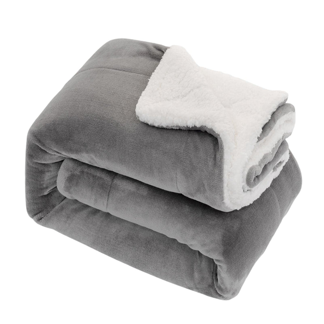 Yeeda Queen-Size-Decken, flauschig, gemütlich, weich, bequem, dick, Winterdecke, zwei Seiten aus Fla