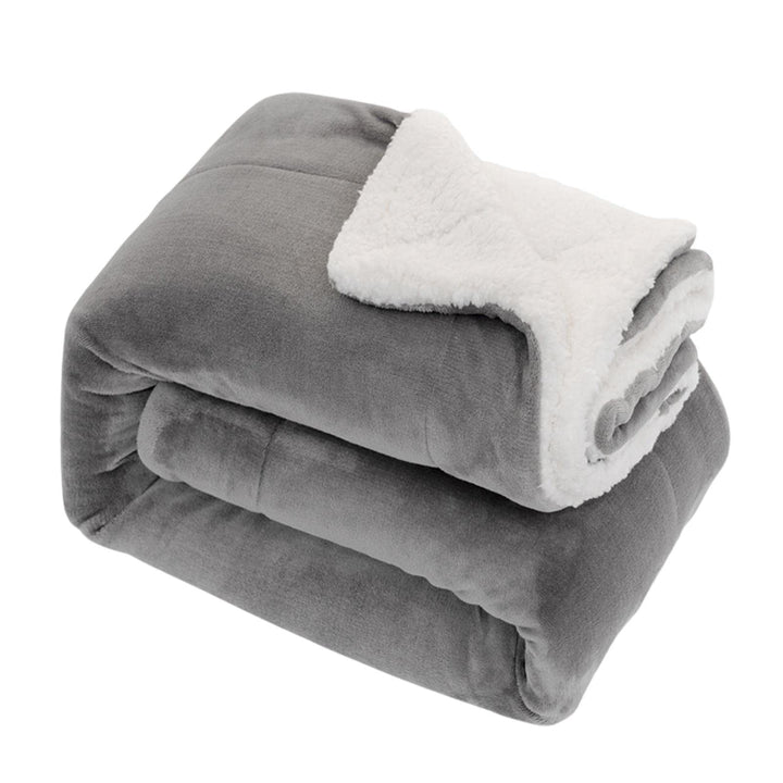 Yeeda Queen-Size-Decken, flauschig, gemütlich, weich, bequem, dick, Winterdecke, zwei Seiten aus Fla