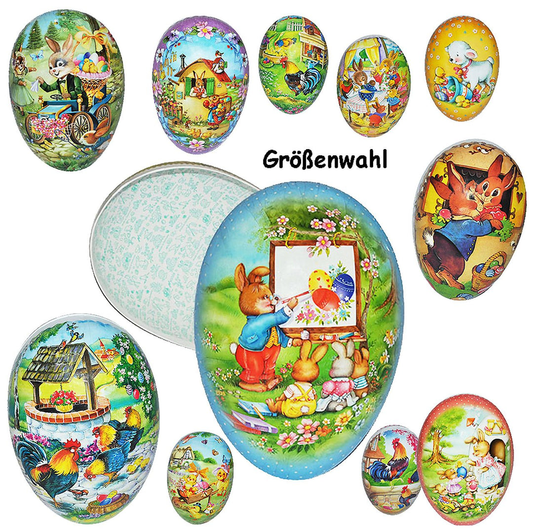 Osterei/Ei zum Befüllen Grösse & Anzahl frei wählbar 9 bis 36 cm - Hasen - Hasen Küken Blumen einfar