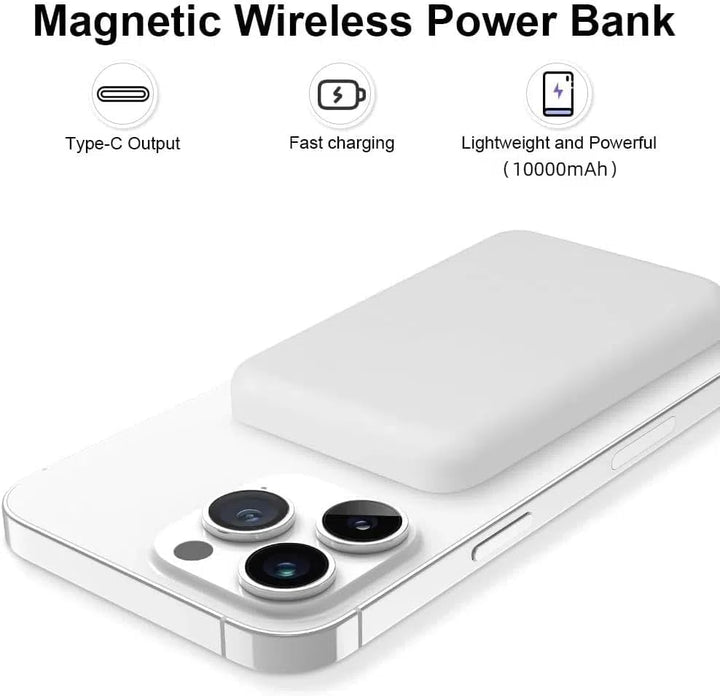 Flintronic Magnetic Battery, 10000mAh Wireless Magnetische Powerbank,Magnetische Kabellose Powerbank