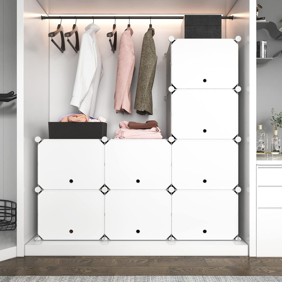 Schuhregal Organizer, 8 Etagen Schuhschrank 32 Paar Tragbares Schuhablage, Platzsparendes Schuhregal