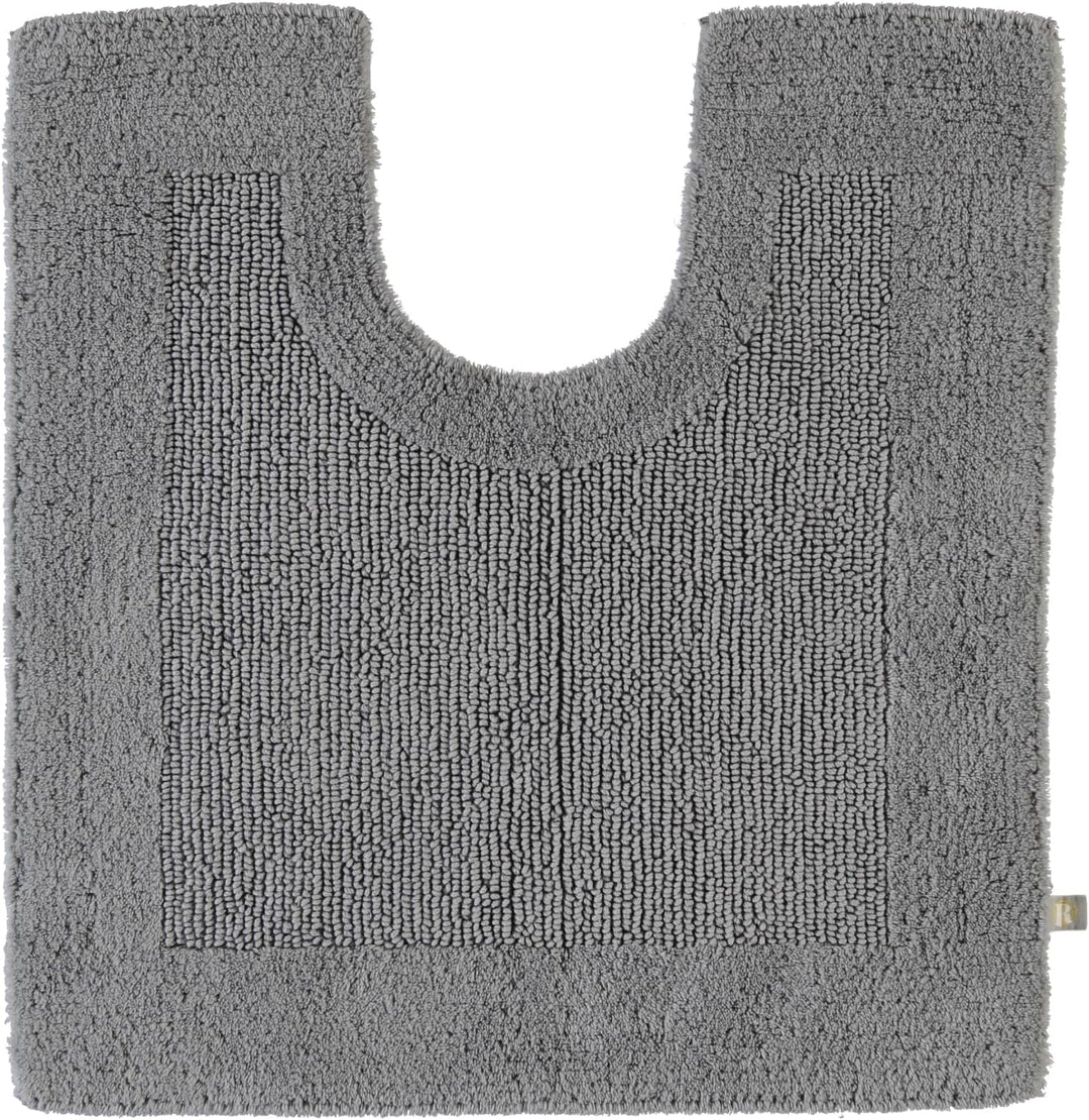 RHOMTUFT 4515316078 Badteppich mit Aussparung Prestige 60 x 60 cm, Aqua 60 x 60 cm WC-Vorleger mit A