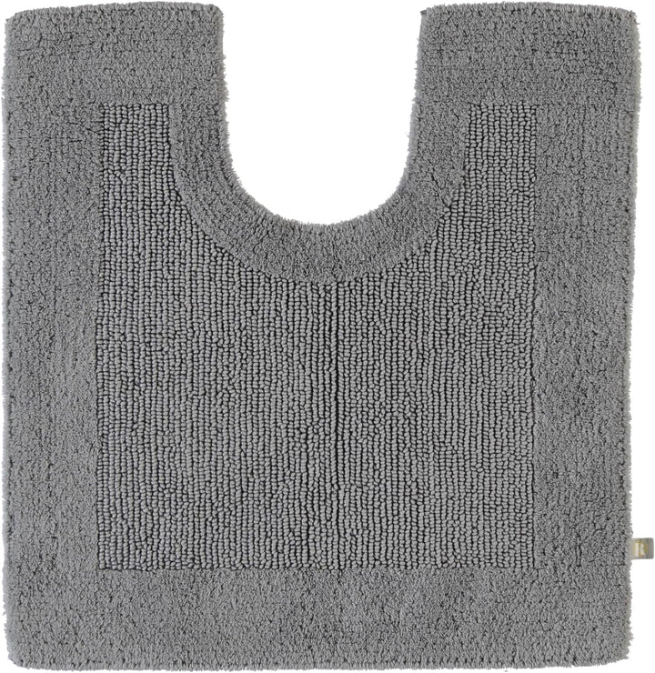 RHOMTUFT 4515316078 Badteppich mit Aussparung Prestige 60 x 60 cm, Aqua 60 x 60 cm WC-Vorleger mit A