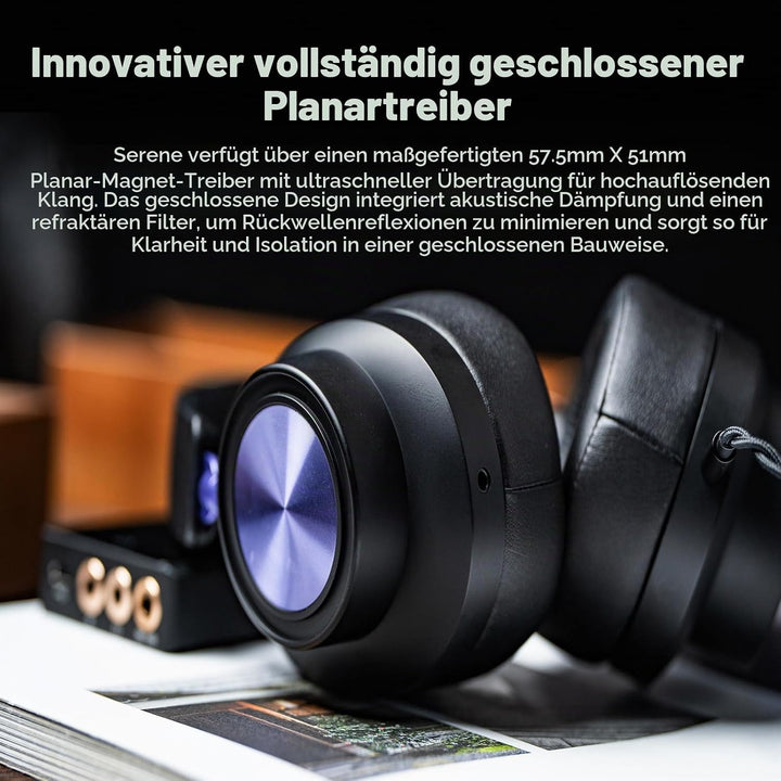 LINSOUL Kiwi Ears x Z Reviews: Serene Planar-Magnet-Treiber Over-Ear-Gaming-Kopfhörer, vollständig g