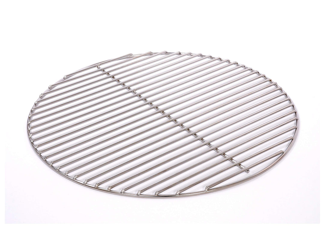 Massiver Grillrost Ø 57 cm aus Edelstahl rostfrei und elektropoliert 6 mm für Grill rund, Kugelgrill