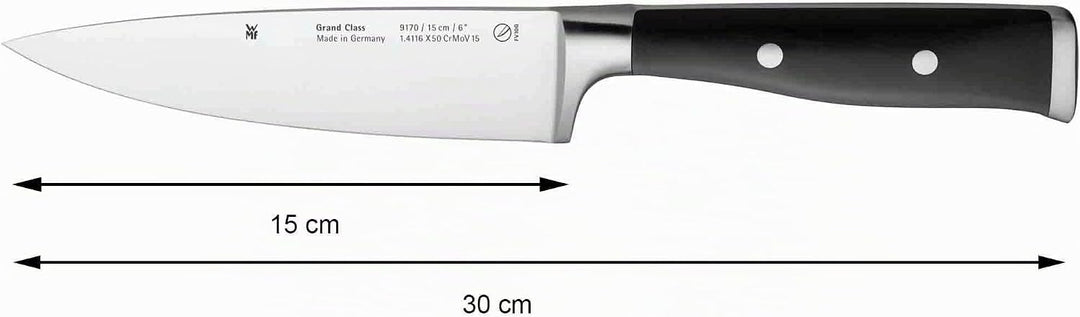 WMF Grand Class Kochmesser 30 cm, Made in Germany, Messer geschmiedet, Performance Cut, Spezialkling