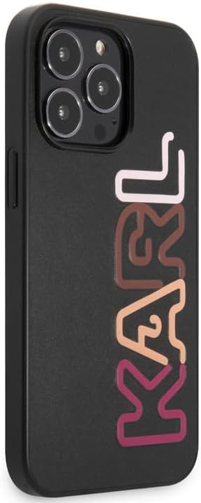 Karl Lagerfeld KLHCP13LPCOBK Hülle für iPhone 13 Pro / 13 6,1" schwarz/Black hardcase Multipink Bran