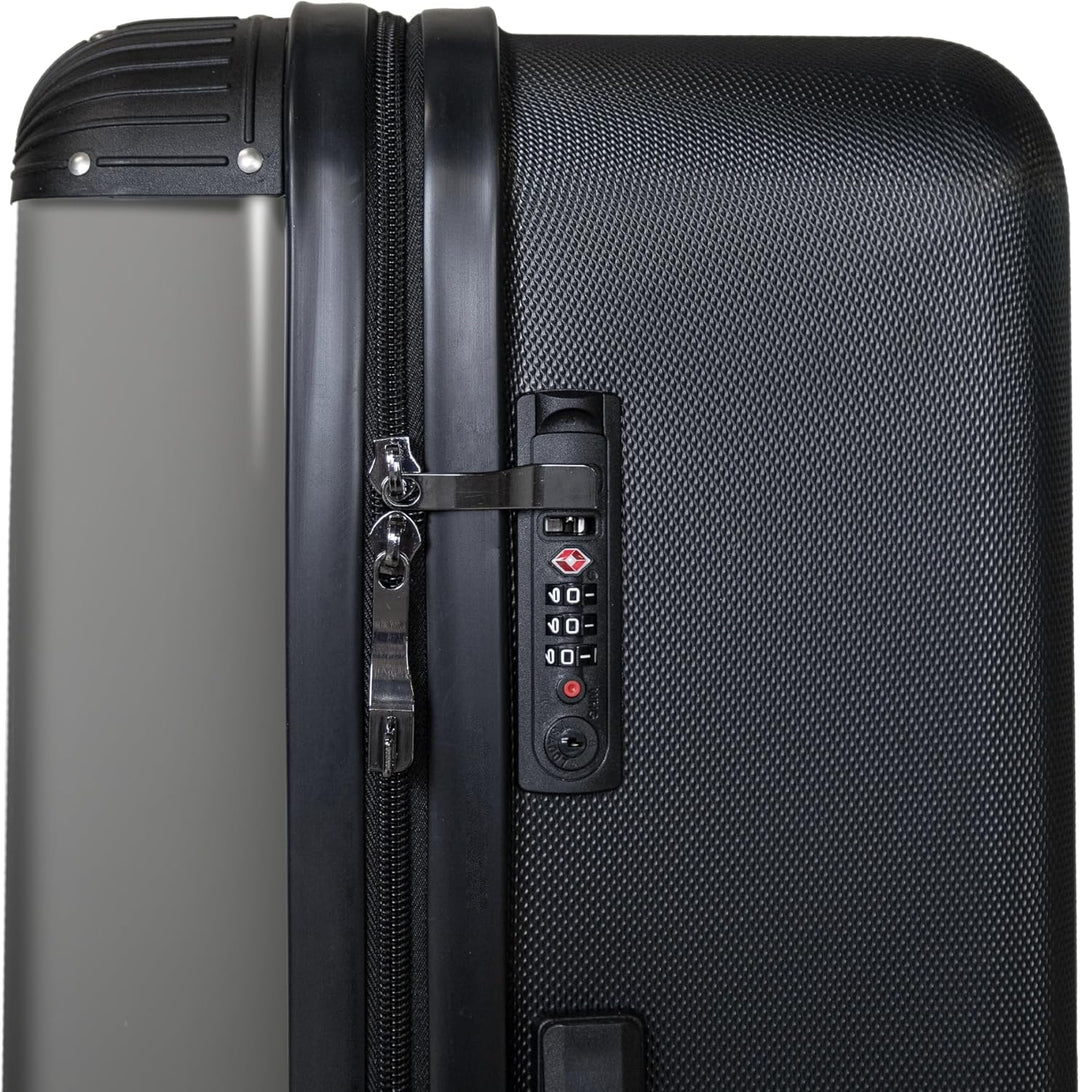 NoBoringSuitcases.com® Koffer XL Gross 77x51.5x28 cm Reisekoffer mit 4 Rollen Leicht Trolley Hartsch