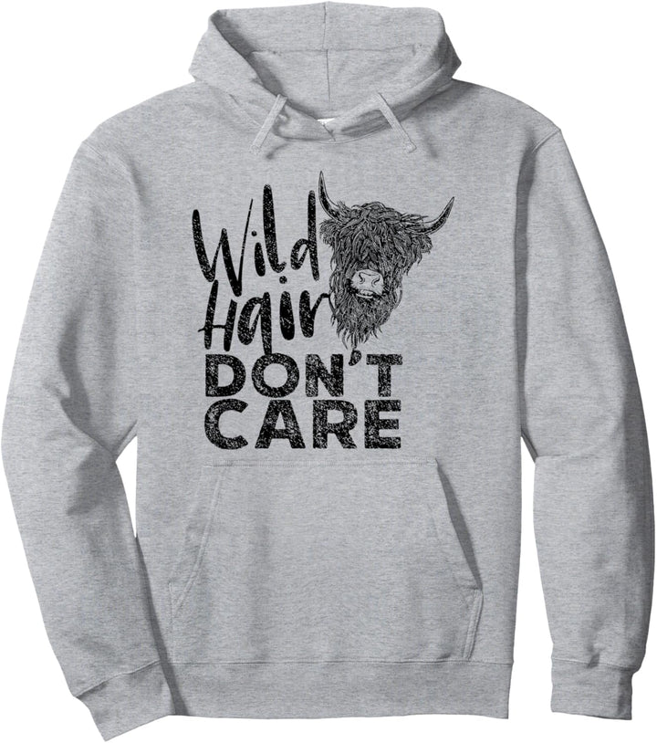 Highland Cow - Wildhaar, Stier, schottisches Highland-Rind Pullover Hoodie