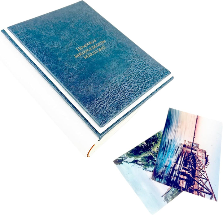 Fotoalbum - Eclissi Vintage - handgefertigte Herstellung aus Kunstleder, personalisierbar mit Gravur