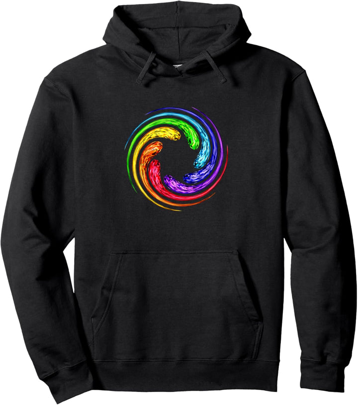 Chakra, Spirale, Yoga, Regenbogen, spirituelle Symbole Pullover Hoodie