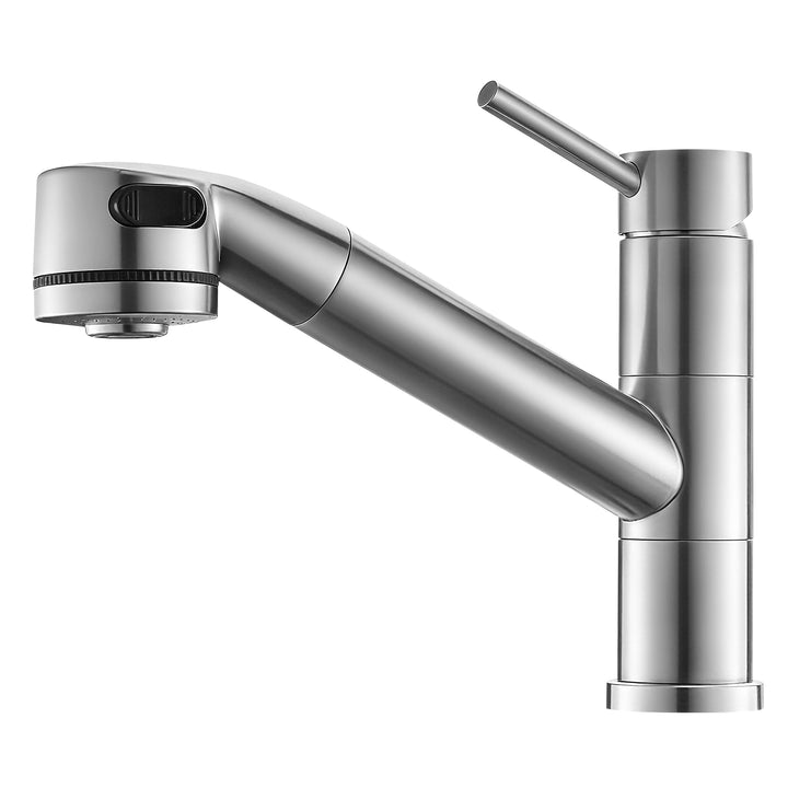 Wasserhahn Küche Spültischarmatur mit ausziehbarer Brause, usziehbarer Wasserhahn 360° schwenkbar zw