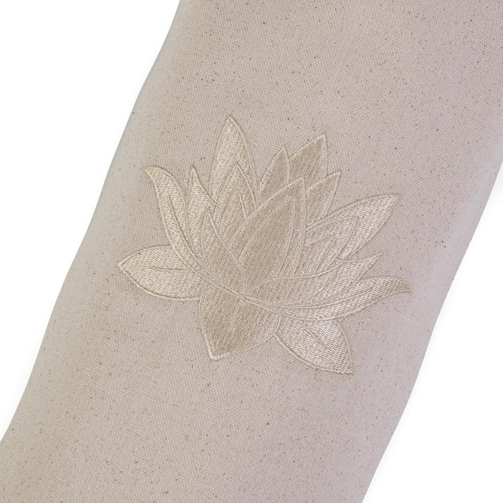 Yoga Studio GOTS Lotus Yogatasche aus Bio-Baumwolle mit verstellbarem Schulterriemen aus Gurtband Ec