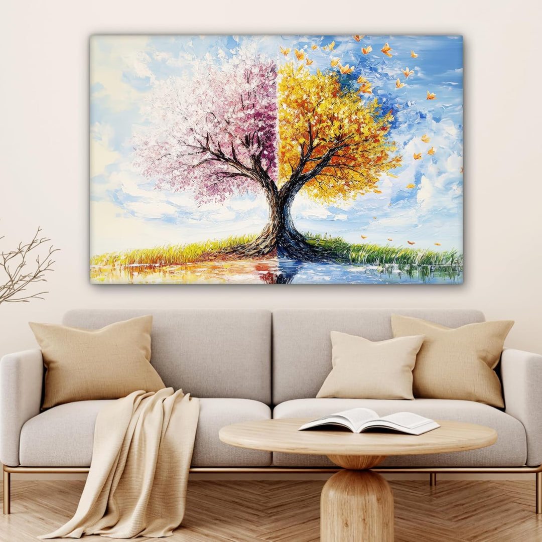 MuchoWow© Leinwandbild Gross 120x80 cm XXL Dekoration Wohnzimmer Bilder Pictures Wall Decoration Liv
