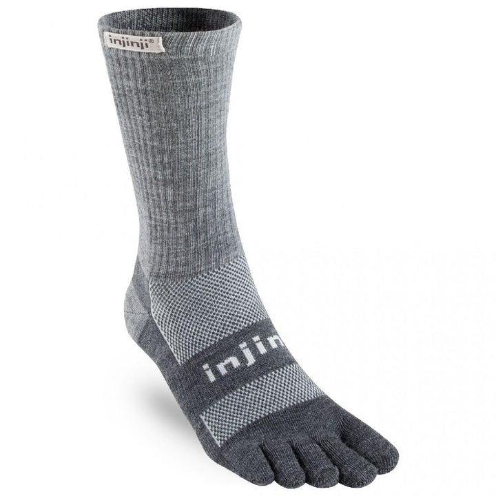 Injinji 2.0 Outdoor nuwool Midweight Crew Socken XL charcoal/schwarz, XL charcoal/schwarz