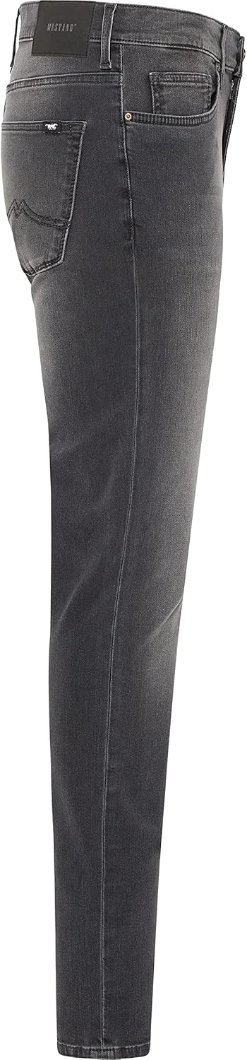 MUSTANG Herren Jeans Frisco - Skinny Fit Schwarz - Black Denim W28-W38 Stretch 28W / 32L Tiefschwarz