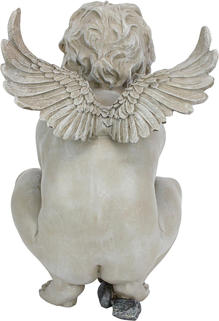 Design Toscano Cherub Statue Des Lebens Rätsel, Masse: 23 x 29 x 38 cm 2.25 kg