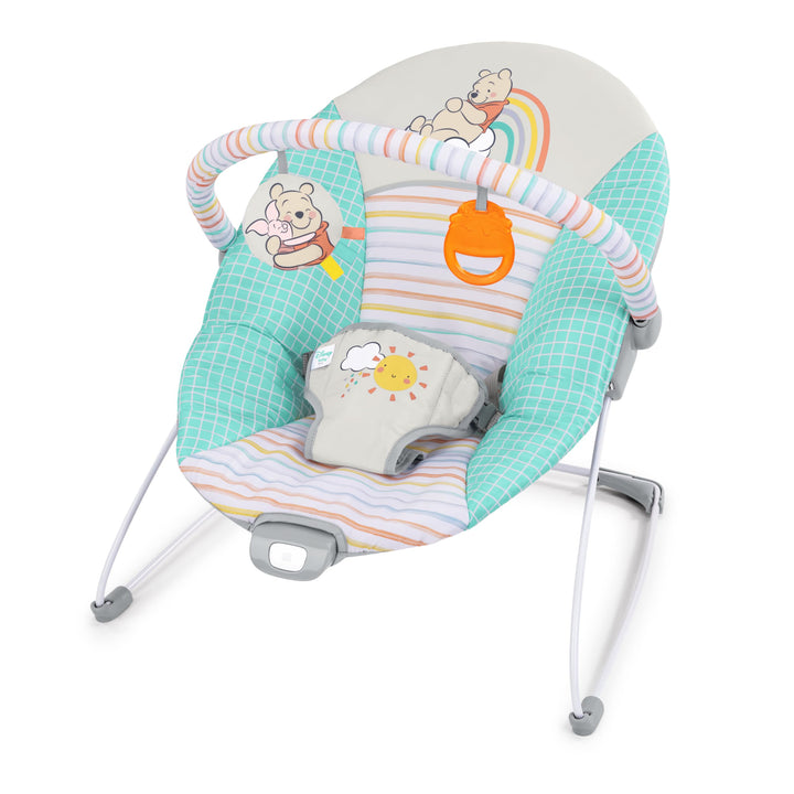 Disney Baby Winnie Puuh Hunny Hues Babywipper von Bright Starts mit beruhigenden Vibrationen, Unisex