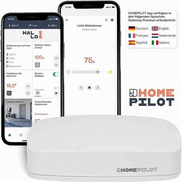 HOMEPILOT - Dimmer smart | Smart Home Unterputz-Aktor zum Dimmen von Licht. Steuerung per App oder F