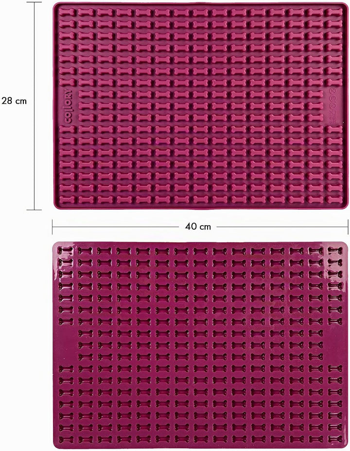 Collory® Mini Knochen (2cm) Silikon Backmatte, Backform für mini DIY Hundekekse und Leckerlis, Knoch