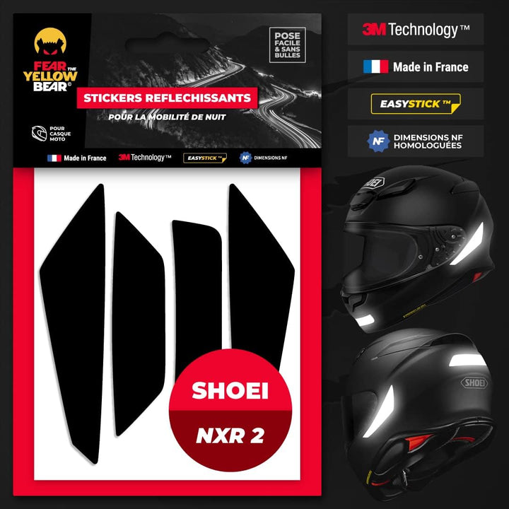 FYB© Set mit 5 reflektierenden Streifen, wiederverwendbar, kompatibel mit Helm Shoei NXR 2™, 3M™ Tec