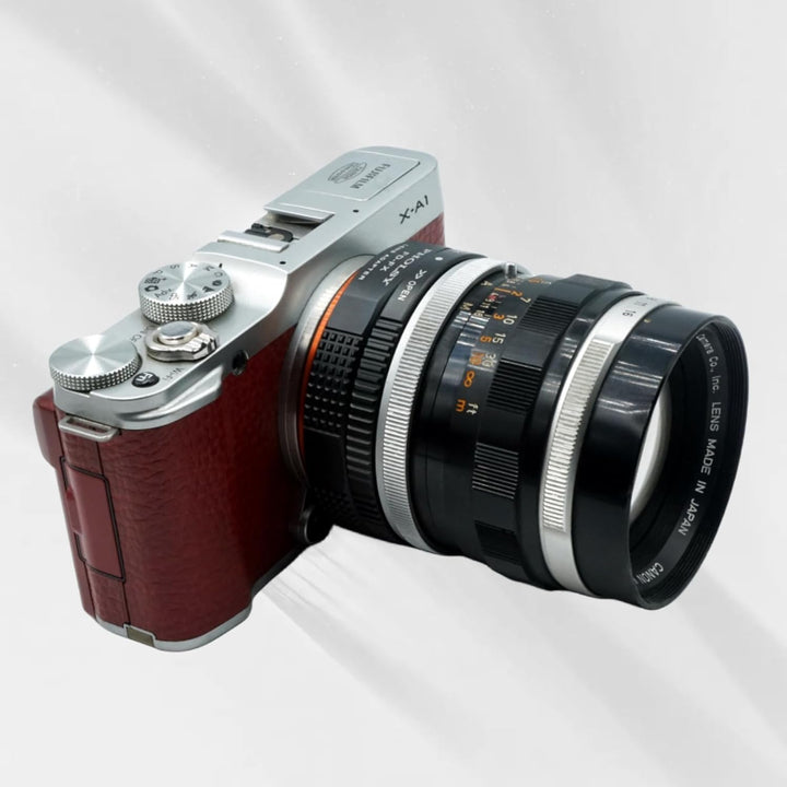 PHOLSY Objektivadapter FD auf FX mount Adapter mit Blendenhebel für Canon FD FL Objektiv auf FX Moun
