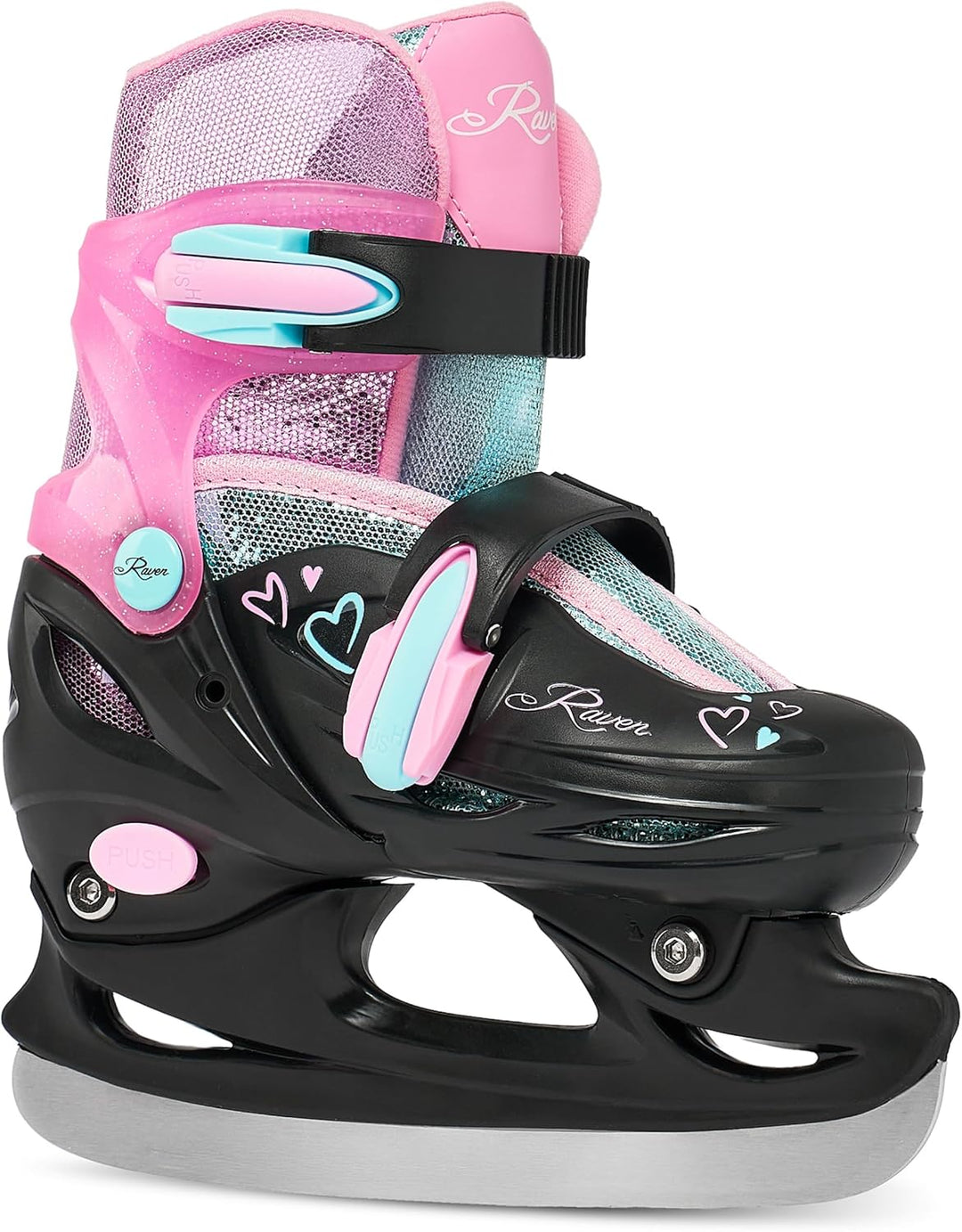 RAVEN 4in1 Inline Skates Triskates Rollschuhe Schlittschuhe Inliner für Kinder Mädchen verstellbar 2