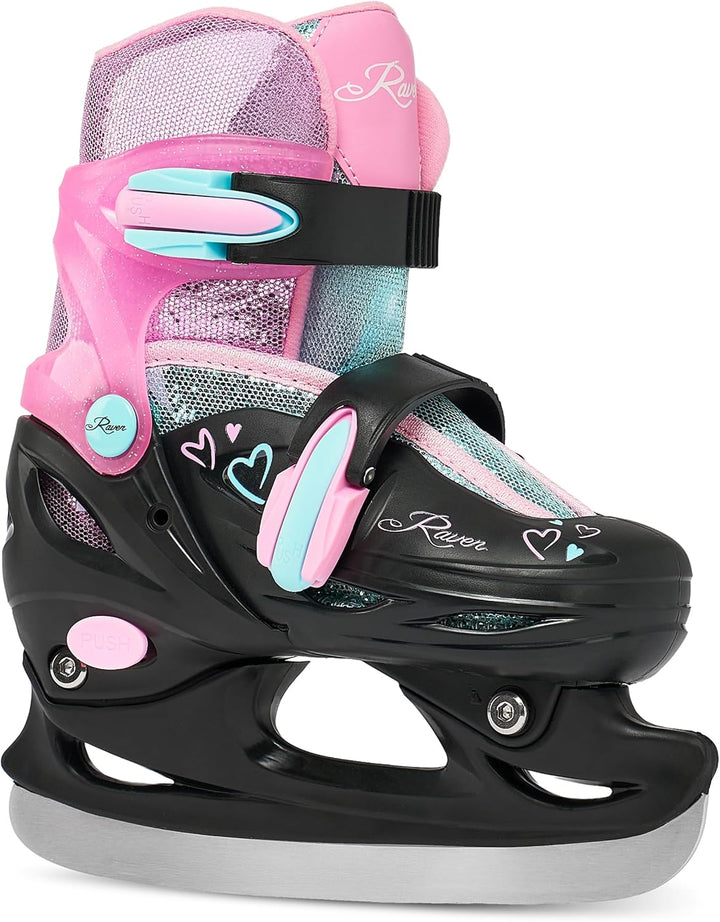 RAVEN 4in1 Inline Skates Triskates Rollschuhe Schlittschuhe Inliner für Kinder Mädchen verstellbar 2