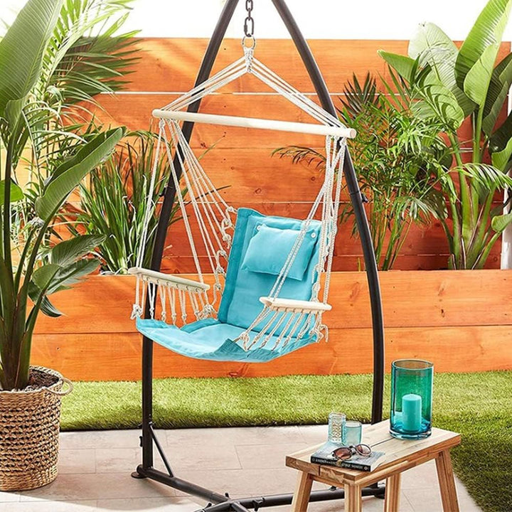 Hängesesselgestell aus Metall Hängestuhlständer Freistehendes Hängemattengestell 214 cm, für Garten