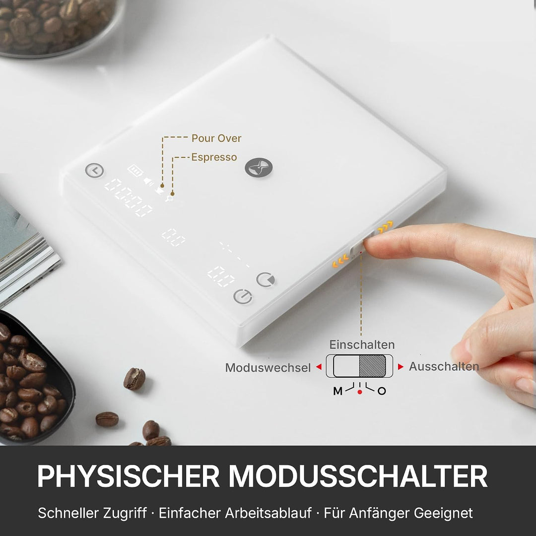 TIMEMORE Black Mirror Basic 3 Kaffeewaage Für Pour-Over & Espresso, Mit Timer, 0,1g Hochpräzise Digi