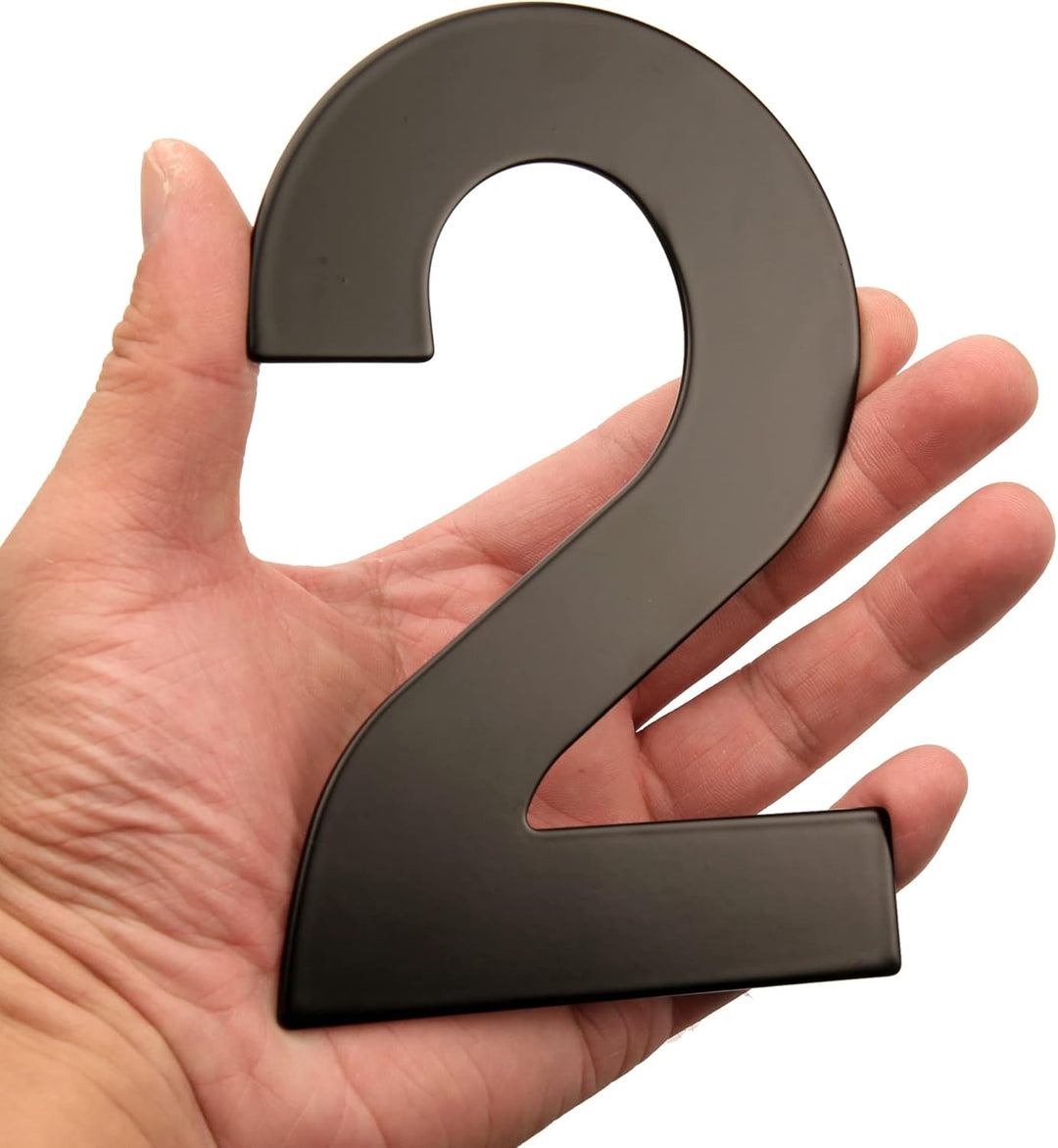 HASWARE 304 Edelstahl Moderne Hausnummer 6 Zoll/15cm Stilvolle Tür Alphabet Plakette für Strasse Hom