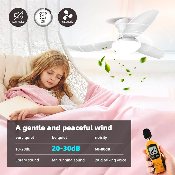 Deckenlampe mit Ventilator,Weiss,Ø100cm App Steuerung &amp; Fernbedienung Deckenventilator mit Beleuchtu