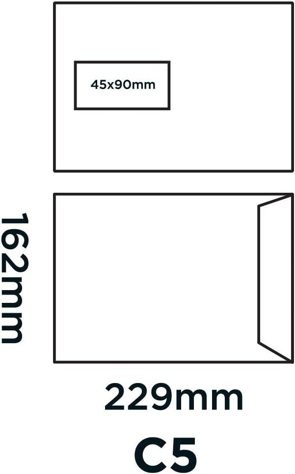 Blake Purely Everyday 8894 Versandtasche Selbstklebend Mit Fenster Weiss C5 229 x 162 mm 110 g/m² |