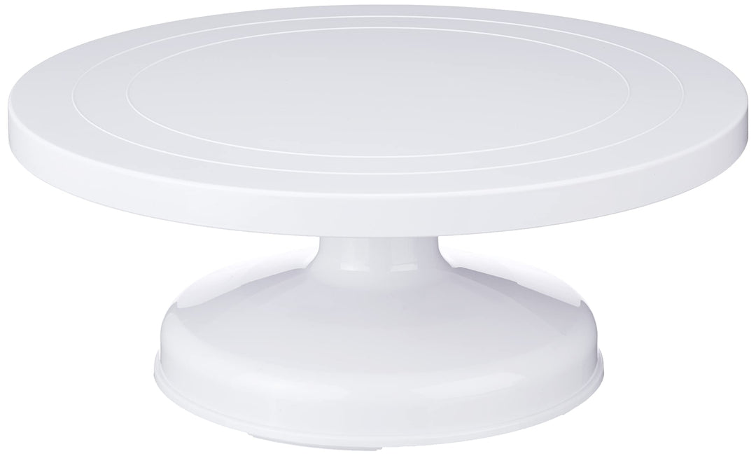 IBILI 789301 Torten-/Kuchenständer drehbar/hoch 31 cm aus Kunststoff, weiss, 31 x 31 x 12.5 cm Hoch