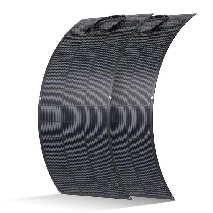 ECO-WORTHY 400W Solarpanel Flexiblel 2x200W Solarpanel 24V ETFE 18BB Solarmodul 25% hohe Umwandlung