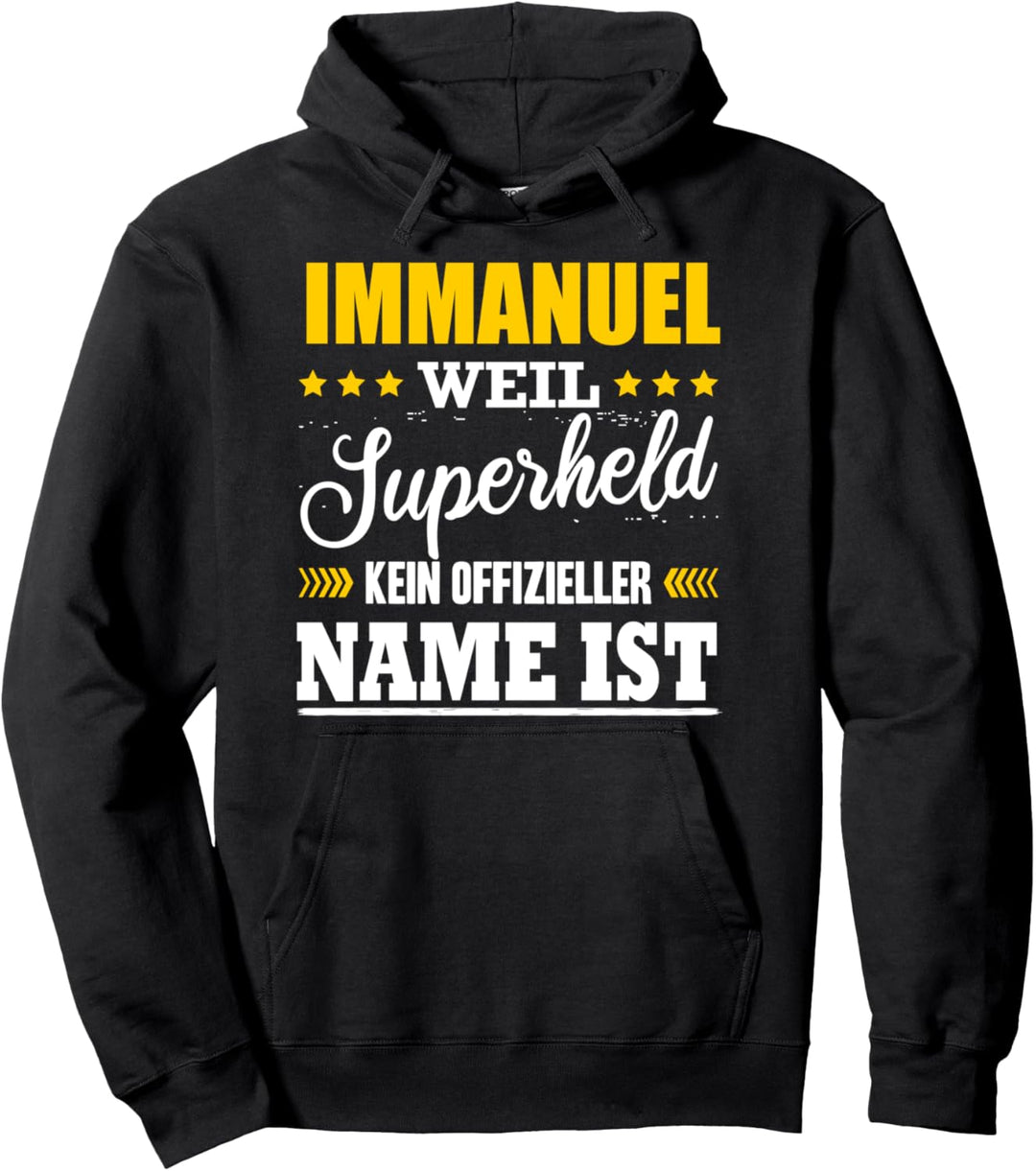 Name Immanuel Vorname Namensgeschenke Namenstag Fun Pullover Hoodie