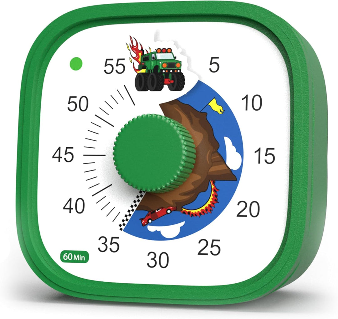 Visueller Timer für Kinder – TickTock Monster Truck – Zeitmanagement-Tool – 60 Minuten Countdown –