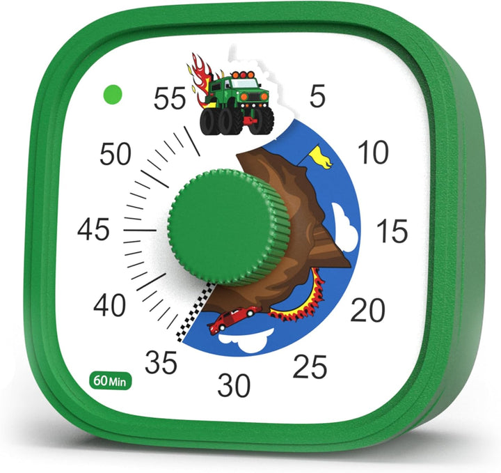 Visueller Timer für Kinder – TickTock Monster Truck – Zeitmanagement-Tool – 60 Minuten Countdown –