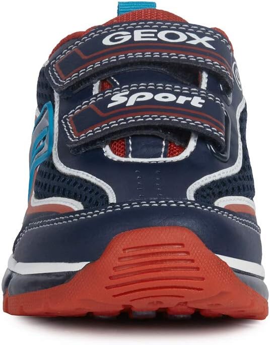 Geox Jungen J Android Boy C Sneakers 33 EU Navy Red, 33 EU Navy Red