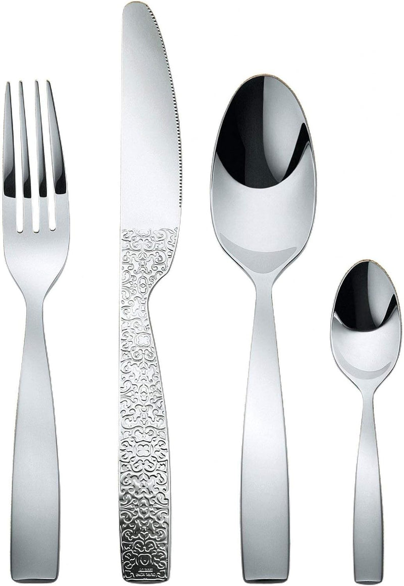 Alessi MW03S24 Dressed Besteckset 24 Telig, Edelstahl