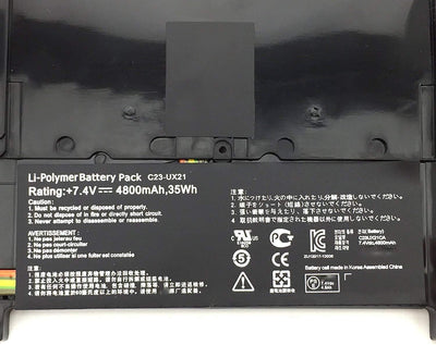 C23-UX21 Laptop Batterie Ersatz für Asus ZenBook UX21 UX21A UX21E Ultrabook Series Notebook(7.4V 35W