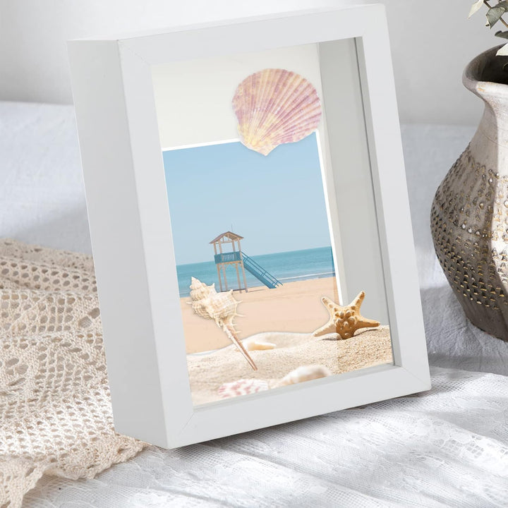 2er 3D Bilderrahmen zum Befüllen, A4 3D Bilderrahmen Tiefer Objektrahmen 20 x 30 cm mit Transparente
