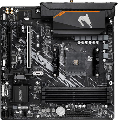 Gigabyte B550M AORUS Elite AX (AM4/AMD/B550/Micro ATX/Single M.2/SATA 6Gb/s/USB 3.2 Gen 1/Realtek Gb