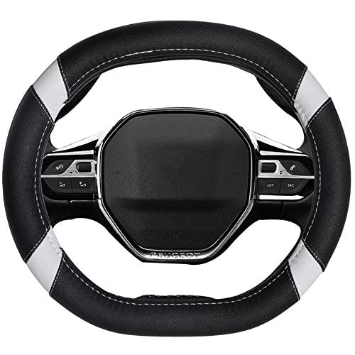 Mayco Bell Mikrofaser Leder Auto Lenkradbezug Fit für Peugeot 206 207 208 2016-2019 508 208 2019 e-2