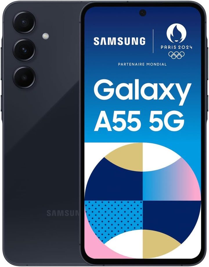 SAMSUNG Galaxy A55 5G Smartphone 128 GB Mitternachtsblau
