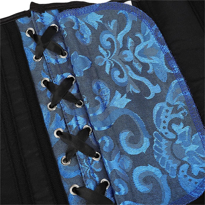 Sxybox Damen Korsett Bauchweg Vollbrust Corsage Wäsche schnürt Sich Oben Satin ohne Knochen mit G-St